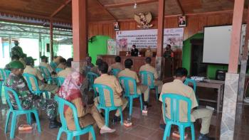 TMMD Tambakrejo Bojonegoro, PMI Bekali Perades Dan Warga Tentang Penanggulangan Bencana